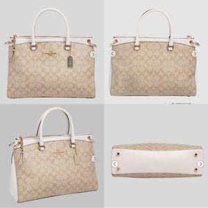 NWT!Coach Darcie Carryall Blocked Signature Canvas
